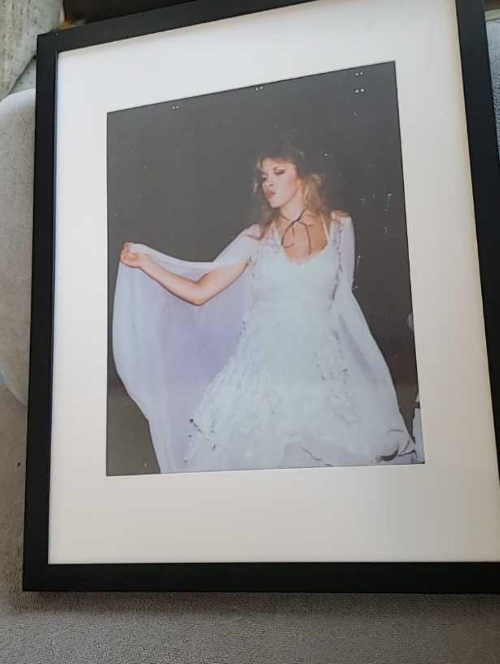 Stevie Nicks  in Flowing White Dress Singer.